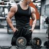 Новый спортивный жилет мужской свободный летний чистый хлопок фитнес и бодибилдинг быстросохнущий безрукавка плечо белая базовая рубашка без рукавов футболка
