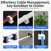 10Pcs Adjustable Cable Organizer Clips Plastic Cord Management Clips  Electronics Cord Organization