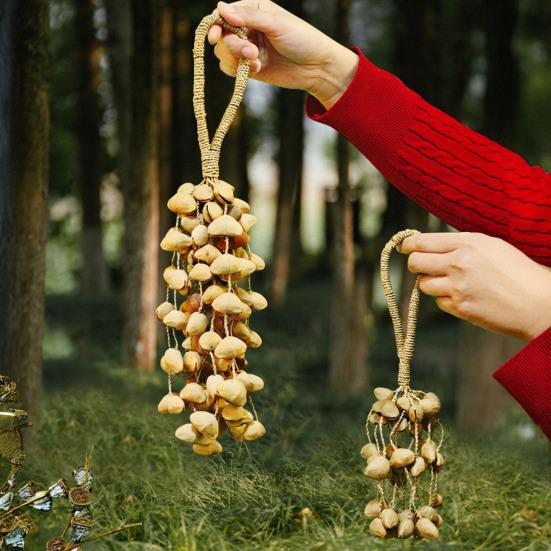 Браслет-погремушка из семян качо, браслет на ногу, африканский шейкер, браслет из скорлупы ореха, натуральные ударные музыкальные инструменты