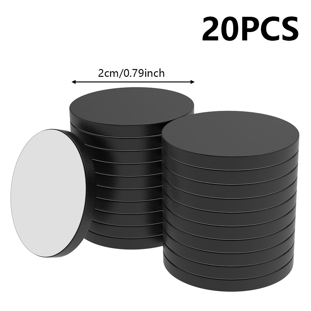 20x2mm Round Magnets with Adhesive Backing Flexible Self Adhesive Magnetic Dots Flexible Magnet Sheets Refrigerator Magnet DIY