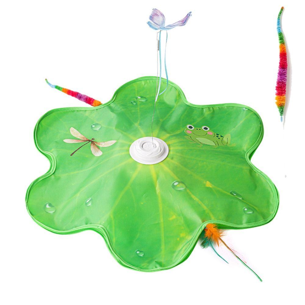 Built-in Feathers Hide And Seek Cat Toy Motion Activated Smart Cat Teaser Toy Relieve Boredom