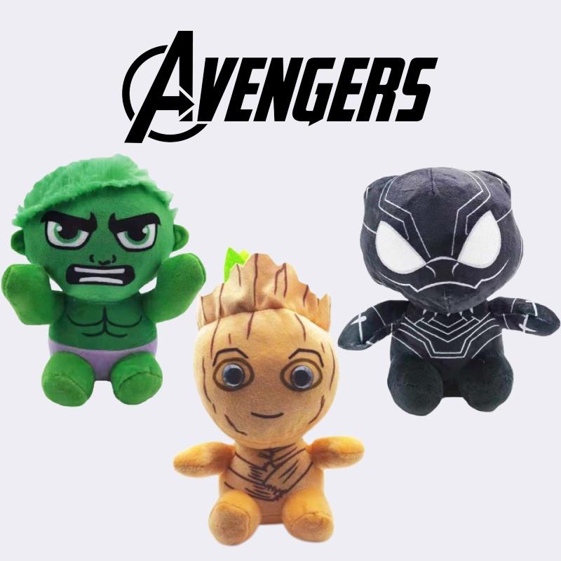 Marvel Мстители Черная Пантера Халк Грут Плюшевые Игрушки Мягкий ПП Хлопок Набитые Супергерои