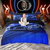 Комплект пододеяльника Homewish Speed Racing Car для мальчиков 2 шт./3 шт., Крутой комплект постельного белья со спортивным автомобилем, Пододеяльник на тему экстремального спорта