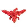 Mysterious Dragon, 3D Printed Dragon, Fully Articulated Flexible Dragon, 3D Printed Gift Toy