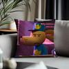Hot Ddogmanable Cushion Cover Antidustmite Pillowcase Invisible Zipper Silky Short Plush Sofa Cushion Cover