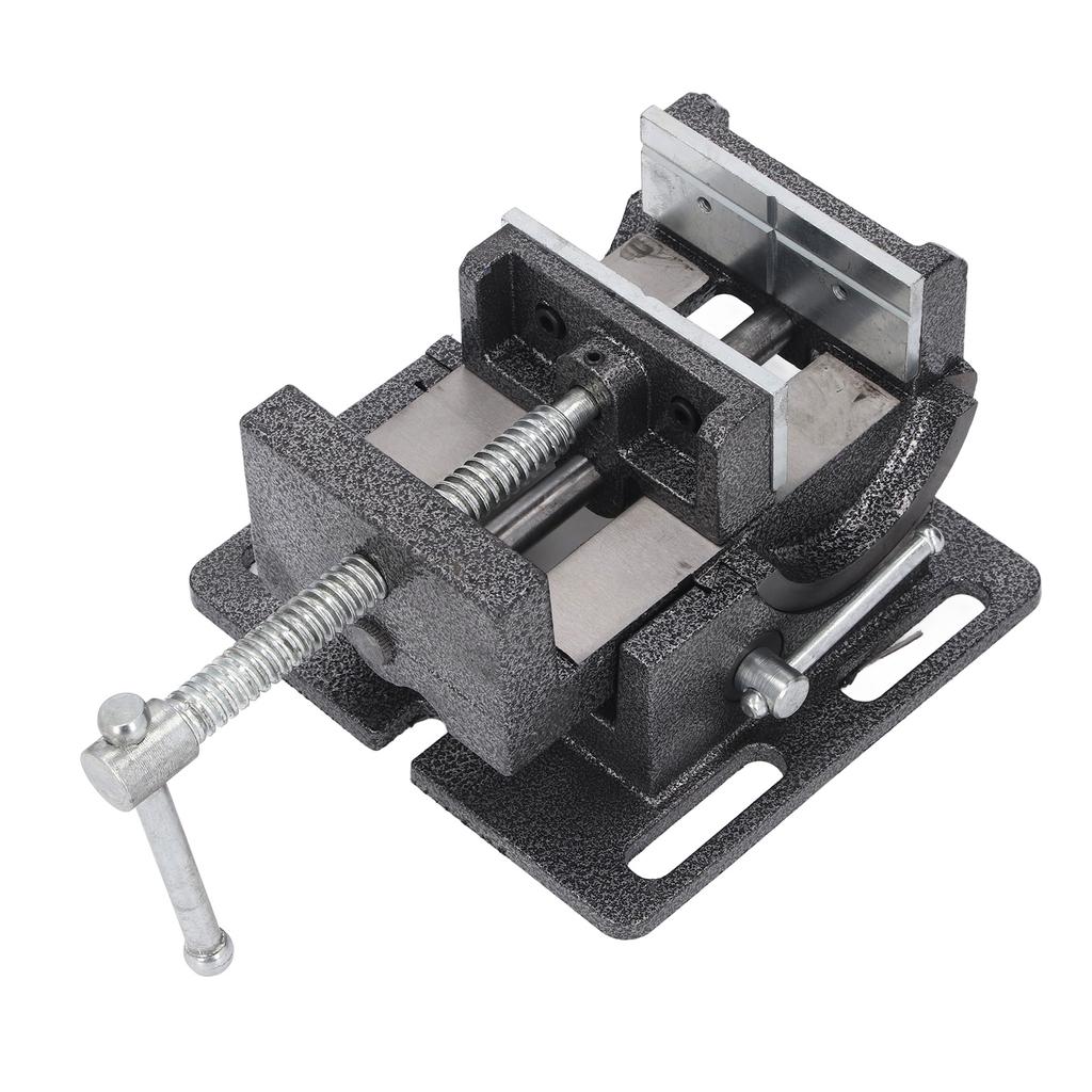 4-дюймовые настольные тиски, тиски с углом наклона 90 градусов, регулируемые настольные тиски со съемными губками и крестообразным V-образным пазом