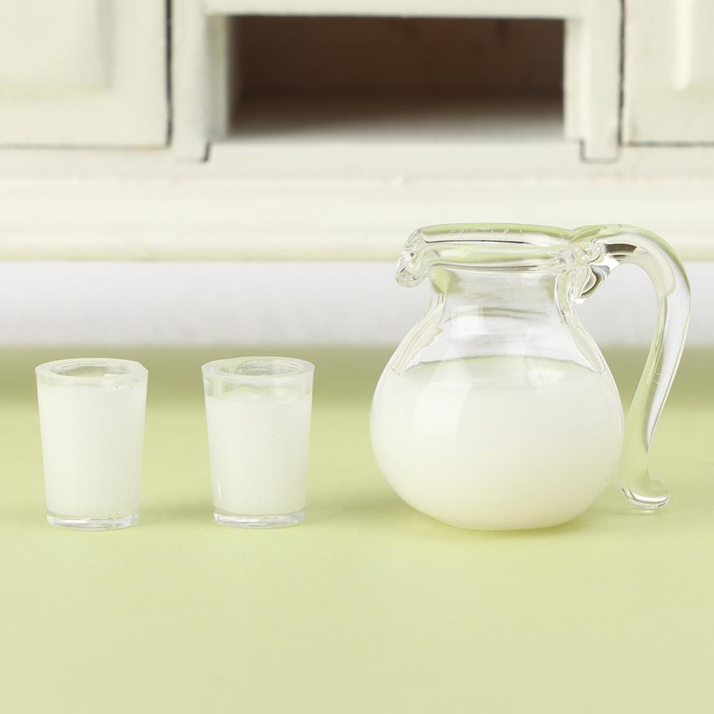 Lemon Water Orange Juice Doll Accessories Miniature Drinks Jug Cup Coffee Milk Drinking Model