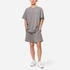 Li Ning Vital Essential свободные повседневные однотонные вышитые шорты мужские шорты гранатово-желтые AKSS073-2