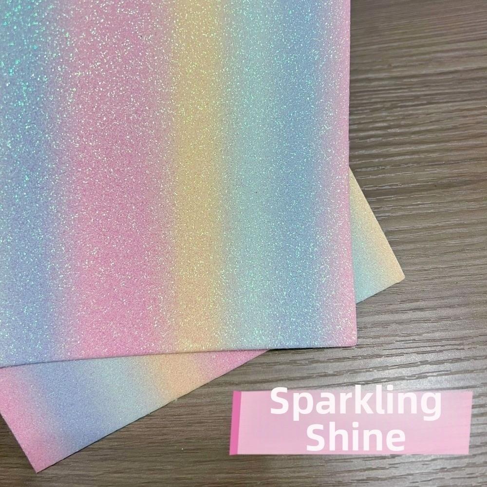 5/10Pcs Non Stick Rainbow Glitter Baking Cloth Heat Resistant Ironing Sheets Handmade Hobby