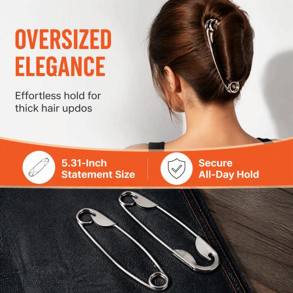 5pcs Heavy Duty Giant Safety Pins Fashion Jumbo Safety Pins Funny Extra Large Pins For Laundry