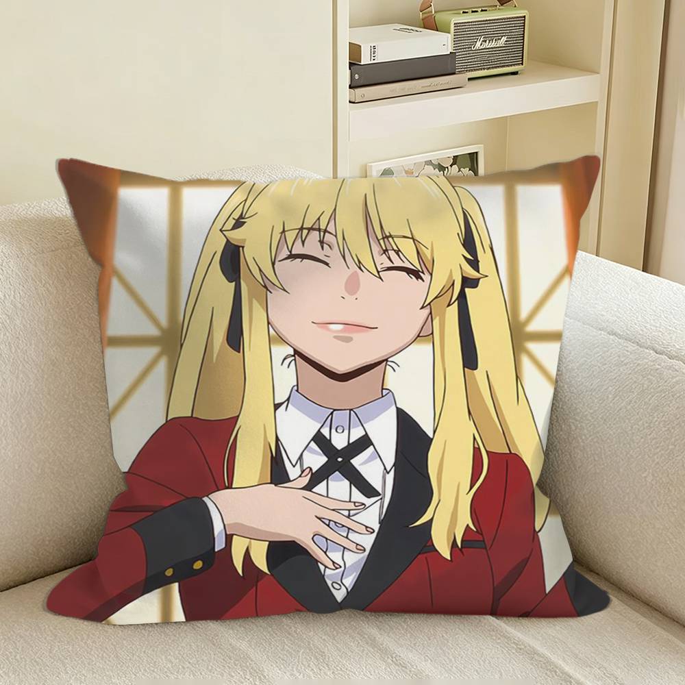 Compulsive Gambler Mary Saotome Square Sofa Pillow Cover Solid Color Living Room Home Decor Cushion Case