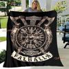 The Vikings Ancient Scandinavian Norse Runes Axes 3D Soft Throw Blanket Lightweight Flannel Blanket Picnic Blanket