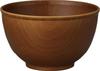 Showa Medium Bowl, Wood Grain, Resin, Light Brown, Microwave and Dishwasher Safe, NH Home, Made In Japan, Lightweight, Shatter-Resistant, Outdoor
