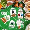 60/120 pcs Football Tags, Rugby Favor Tags for Sport Themed Boy Birthday and Baby Shower Party Gift Wrapping Decoration