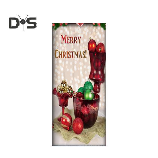 Рождественская накладка на дверь Санта-Клаус/Рождественская елка/Снеговик, подвесной баннер на дверь, декор для украшения входной двери