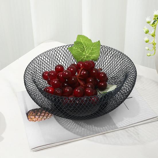 Фруктовница с дуршлагом Кухонная столешница Хранение фруктов Корзина большой емкости Железная проволока Закуски
