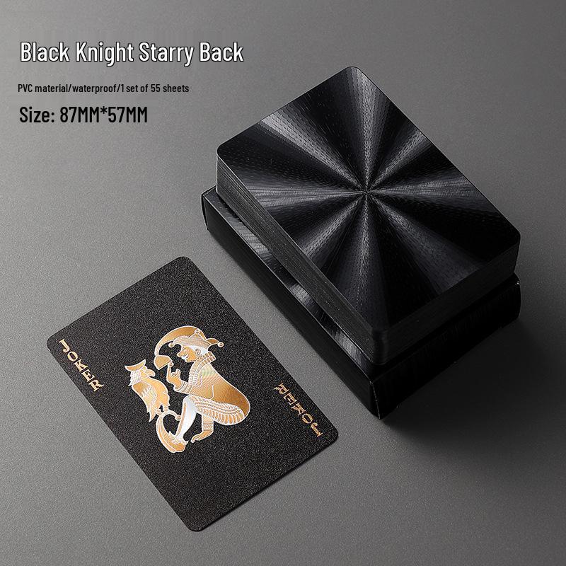 Luxury Gold PVC Playing Cards: Waterproof, Fold-Proof, Wear and Dirt Resistant, Washable.