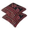 Three Flowers Palestinian Embroidery 2 Pcs Square Pillowcase Pillow Cover Cushion Zip Decorative Comfort Throw Pillow For Home