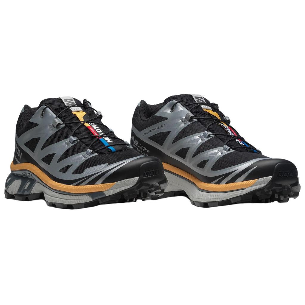 SALOMON XT-6 Comfortable Soft Durable Breathable Low-Top Casual Trail Running Shoes Unisex Sneaker Black 477394