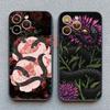 Чехол для телефона «Цветок змеи» «Картина змеи» для iPhone 11 12 13 Mini Pro Max 16 15 14 Pro Max XS X XR 15 8 7 Plus SE Ударопрочный чехол