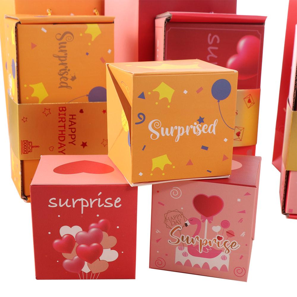 Paper Surprise Bounce Box Pop Up Surprise Money Box Creative Cash Explosion Gift Box  Anniversary