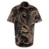 Ретро-богемный принт - мужская повседневная рубашка с коротким рукавом