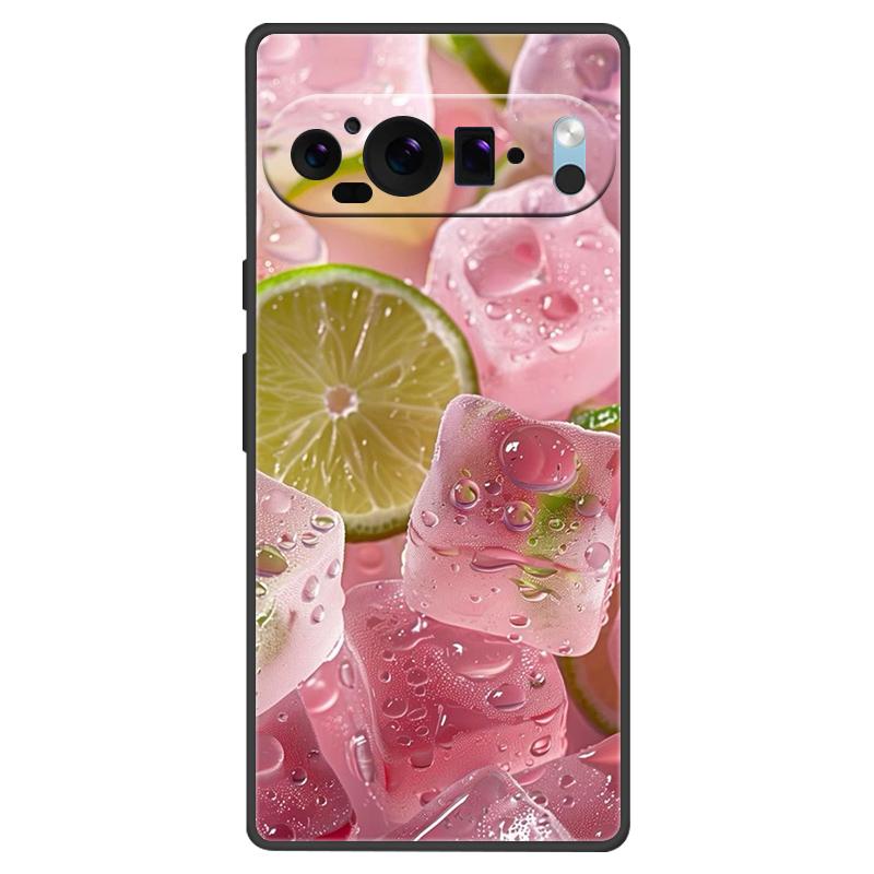 For Google Pixel 9 Pro XL Case Cool Painted Silicone TPU Soft Cover For Googe Pixel 9 9 Pro 8A Cases Black Protective Shells