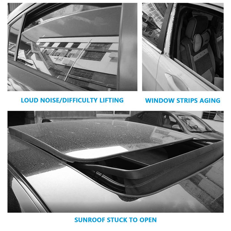 100 мл Автомобильный силиконовый спрей-смазка Многоцелевая резиновая уплотнительная полоса для двери Смягчающая смазка Транспортное средство Предотвращает адгезию Смазка Инструменты