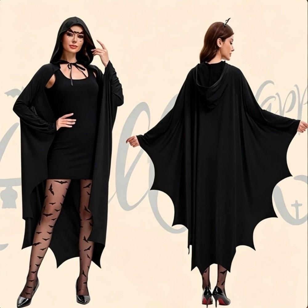Stage Performance Costume Adults Bat Wings Cape for Halloween Cosplay Party