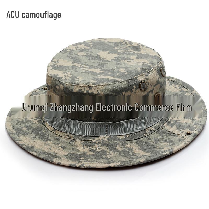 Военная панама с камуфляжным принтом и рисунком питона