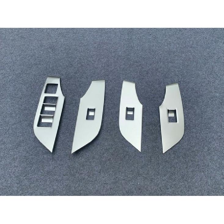 Switch Panel Matte Window Lift Cover Trim For - Toyota RAV4 Steel 4PCS