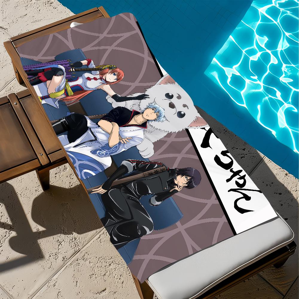 G-gintama-a anime face Towel Large Quick-Drying Microfiber soft Beach Towel for Travel Fitness Sauna Bathing Camping