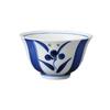 Sencha X with a Tokusa Flower Dishwasher and Microwave Mino Made In Japan Ale-net (Sencha) Teacup, 9.3 5.5 Cm, 150cc, Design, Blue, Safe, Ware,
