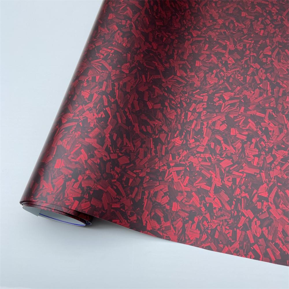 Fiber Black Flower Carbon Gloss Car Wrap Sticker For Interior Exterior