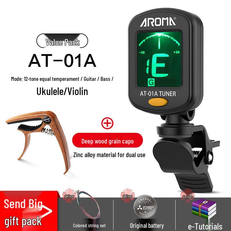 Универсальный электронный тюнер Anoma для гитары, укулеле и скрипки