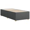Bed Frame without Mattress Dark Grey 80 x 200 cm Fabric