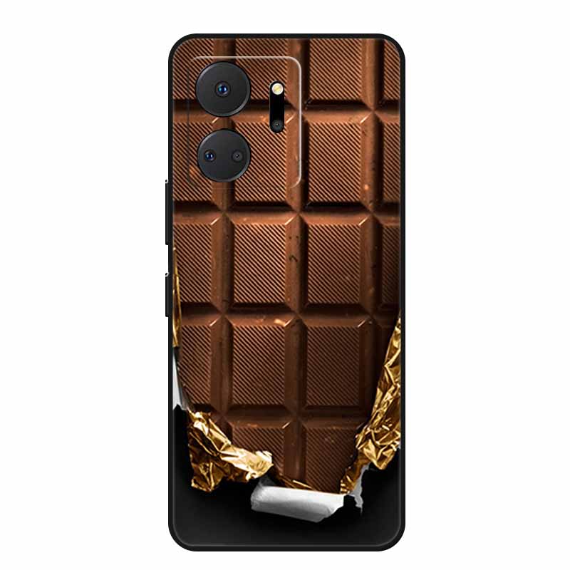 Чехол для телефона Honor X7a Задняя крышка Чехол X 7 a Coque Ударопрочный Черный Силикон Мягкий Funda Для Honor Play 7T 7 T Чехол Play7T Capa