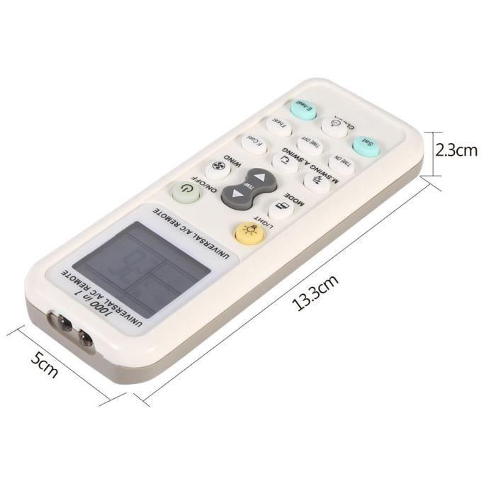 ESTINK télécommande universelle Contrôleur intelligent universel portatif de remplacement de télécommande de climatiseur