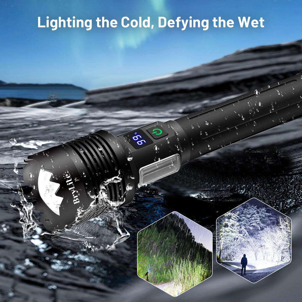 High Power Torch With COB Zoomable Super Powerful Led Flashlight Rechargeable Tactical Flashlight 18650 Usb Camping Lamp