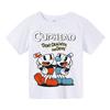 2025 Children Cute Cuphead Clothes Kids Summer Fashion T-shirt Baby Boys Cartoon Tshirts Toddler Girls Short Sleeve Casual Tops