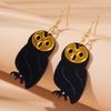 Halloween Acrylic Dark Wind Earrings New Ghost Owl Skull Earrings