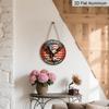 2D Flat Retro Aluminum Wall Stickers in Various Sizes. Independence Day Theme, 250th Anniversary, Bald Eagle Soccer Ball Design. Ideal for Home Décor