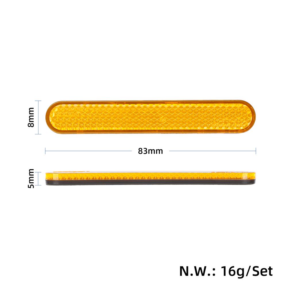 4 шт. самоклеящиеся ночные светоотражающие наклейки для электрического скутера, предупреждающие полосы, совместимые с G30