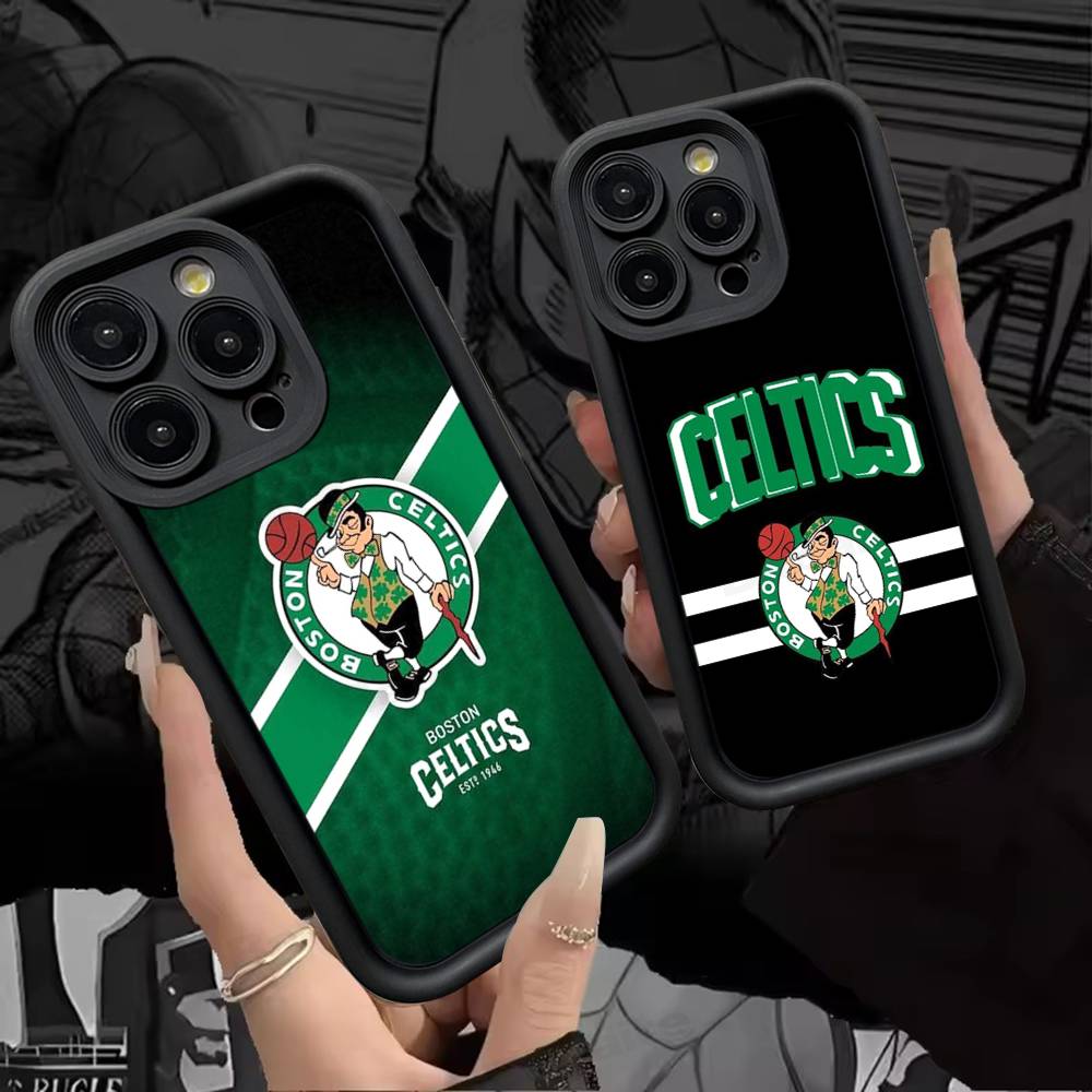 B-Boston C-Celtics Phone Case For iPhone 11 12 13 16 15 17 14 Pro Max Soft Funda Silicone Cover