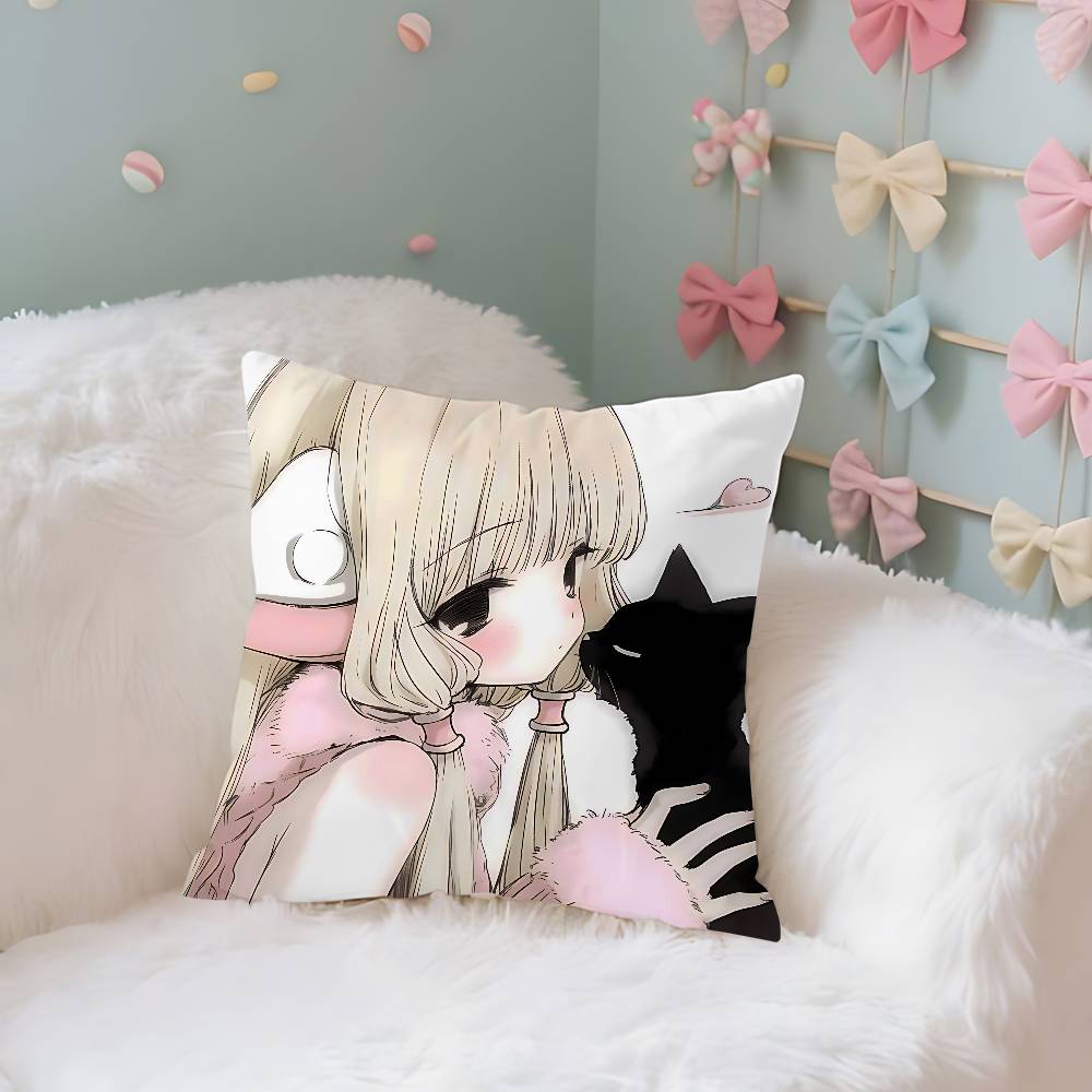 Милые аниме C-Chobits Кавайные наволочки для декоративных подушек Чехол для подушки с рисунком Подходит для дивана, спальни, автомобиля