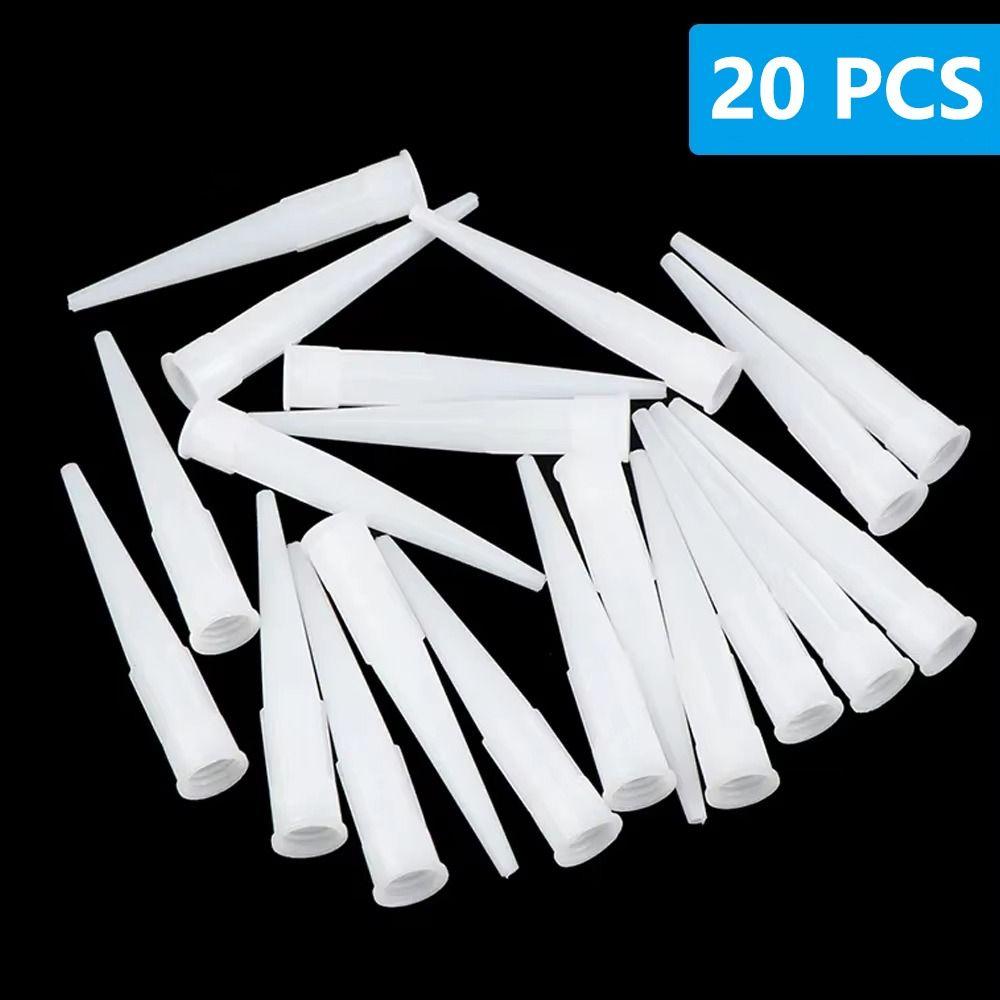 20 Pcs Universal Glass Glue Nozzles Handy DIY Tool Sealant Cover  Home Construction Tools