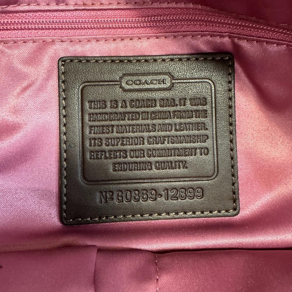 Coach 12899 Пэчворк Холст Питон Сумка-тоут Коричневый Питон Б/У