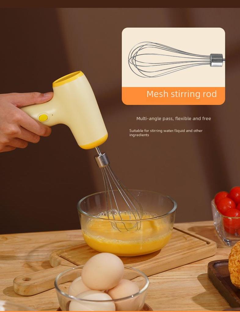 Мини портативный беспроводной электрический венчик для взбивания яиц: Автоматический венчик для взбивания сливок для выпечки