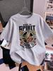 Where The Spirit There Is Freedom Prints TShirts Womens Summer Cotton Short Sleeve Tops ONeck Soft Loose T Shirt Basic Clothes
