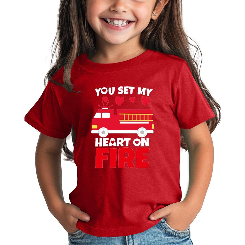 Рубашка на День святого Валентина для малышей, девочек и мальчиков, милые футболки с сердечками, детские футболки на День святого Валентина